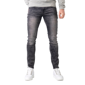 Custom Logo New Straight Casual Breathable Wear Cotton Washed Vintage for Men <b>Denim</b> Jeans Pants - Product Image 1