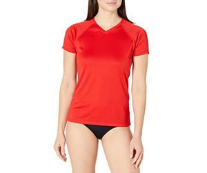 Women's Attractive Color Short Sleeve Rash Guards Factory Prices Custom <b>Pattern</b> 3D Sublimation Printing on Fabric - Product Image 1