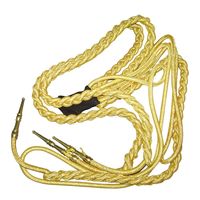 Aiguillette de parade tressée dorée soviétique, Aiguillette torsadée avec pointe métallique