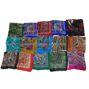 Écharpe en soie longue unie à imprimé cachemire faite à la main pour l'été, accessoire féminin, design de logo personnalisé, impression numérique, élégante - Product Image 6