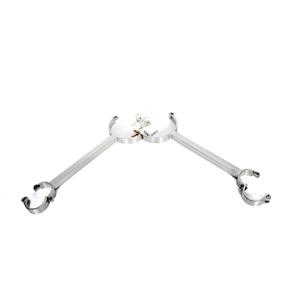 Stainless Steel Mirror-Polished Skin-Safe Custom-Design <b>Bondage</b> Pillory Handcuffs and Neck Lock for BDSM Play Restraints - Product Image 4