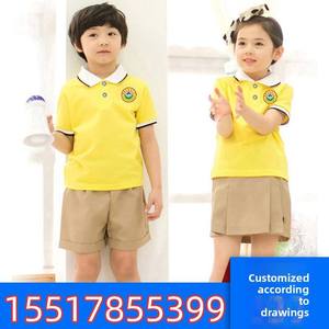 Conjunto de Uniforme Escolar de Algodón para Niños de Primaria, Unisex, Falda de Manga Corta, Estilo Coreano - Product Image 3