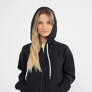 Sweat à capuche pour femme de qualité professionnelle, sweat à capuche uni avec poche, à prix raisonnable - Product Image 2