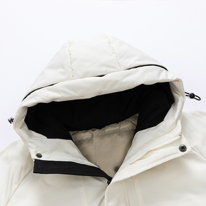 Doudoune matelassée respirante en tricot pour homme, col montant, fermeture éclair, logo personnalisé, vêtement d'extérieur décontracté pour l'hiver 100% - Product Image 4