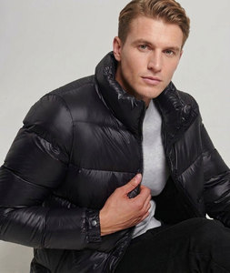 Men's <b>Winter</b> Puffer <b>Jacket</b> <b>Waterproof</b> Windproof Stand Collar Hooded Down Alternative Coat for Outdoor Wear - Product Image 2