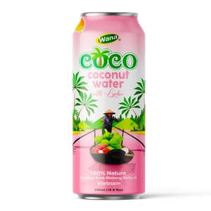 Jugo de Coco Tropical con Lichi, Jugo de Frutas Saludable, Rico en Minerales, Refrescante Diario, Antioxidantes, Enfría tu Bienestar, WANA - Product Image 1