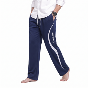 Pantalon de jogging décontracté moderne pour homme, style ample, avec logo personnalisé brodé ou imprimé, streetwear, cordon de serrage - Product Image 5