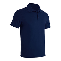 Polo de Algodón Piqué Blanco de Manga Corta para Hombre, Corte Regular Informal, Transpirable, Diseño Sólido de Punto