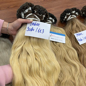 Extensiones de Cabello Natural Ondulado con Punta I, 100% Cabello Humano Vietnamita, Color Piano, Listas para Enviar - Product Image 4