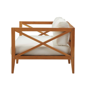 Canapé de jardin en bois de haute qualité, chaise de jardin pour une personne, directement de l'usine - Product Image 1