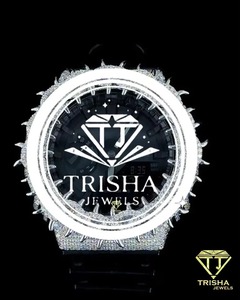 Reloj de Diamantes para Hombre de Diseño Único, Reloj de Cuarzo de Acero Inoxidable Resistente al Agua, Reloj de Lujo para Uso Diario Disponible para la Venta - Product Image 5