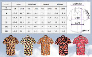 Chemises Hawaïennes Respirantes pour Hommes – Blouse d'Été à Manches Courtes pour Vacances à la Plage, Imprimé Tendance, Col Revers, Coupe Oversize - Product Image 5