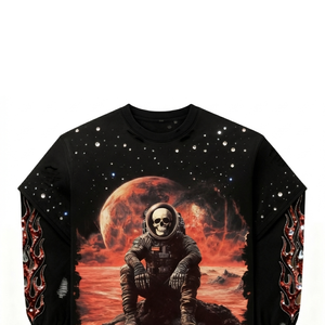 T-shirt imprimé graphique en jersey 100% coton, style vintage tendance, manches larges, unisexe, coupe confortable pour l'été. - Product Image 5