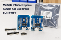 Placa de Desarrollo WiFi FYX Stock D1 Mini ESP8266 de 4MB con Micro USB y USB-C, Módulo Controlador Inalámbrico IoT para Proyectos de Hogar Inteligente y Bricolaje
