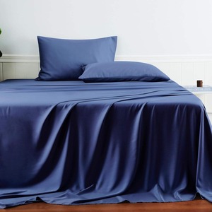 Drap de lit en bambou 300TC écologique, uni, doux, rafraîchissant et respirant pour chambre moderne, maison, hôtel, complexe hôtelier - Product Image 2