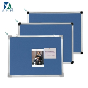 Tablero de Exhibición de Fieltro Azul con Marco de Aluminio para Escuela, Oficina e Impresión de Logotipo Personalizado - Product Image 5
