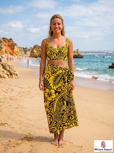 Paréo de plage léger et antistatique en polyester 60 GSM à pois, séchage rapide, pour femme, tenue de villégiature, fabricant sur mesure OEM - Product Image 2