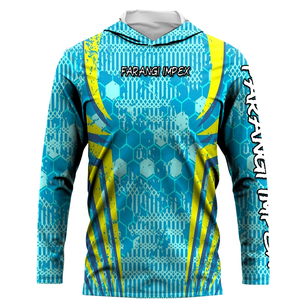 Custom Fishing Tournament <b>Hoodie</b> Long Sleeve Sublimated Team Fishing Jersey Red White Blue Spandex/Polyester Own Camouflage 2026 - Product Image 6
