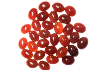 Igi หินควอตซ์คริสตัลธรรมชาติพลอยสีขาวทรงรีขนาด20มม. หินโมราโมราสีแดงคุณภาพสูง - Product Image 4