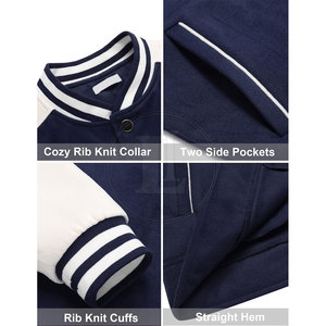 Hot New Arrival Men's Letterman Winter Jacket Custom Front Logo 100% Cotton Made in Pakistan - Product Image 4