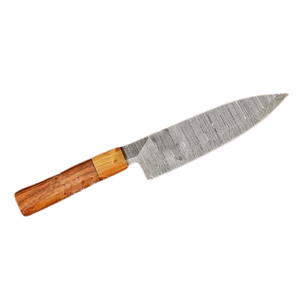 Mejor Proveedor de Cuchillos de Cocina de Acero de Damasco: Cuchillo de Chef de Acero de Damasco Hecho a Mano de 12 Pulgadas con Mango de Madera de Olivo, Serie Celestial Dust - Product Image 3