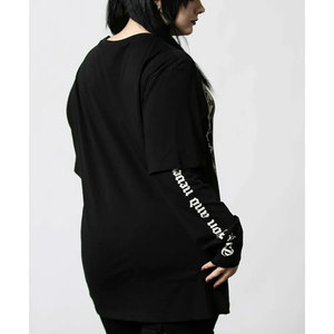 เสื้อยืดแขนยาวทรงโอเวอร์ไซส์แบบใหม่ ยูนิเซ็กส์ ผ้าสองชั้น สีพื้น 100% ผ้าฝ้าย ระบายอากาศได้ดี เป็นมิตรกับสิ่งแวดล้อม แห้งเร็ว สำหรับผู้ชาย - Product Image 3