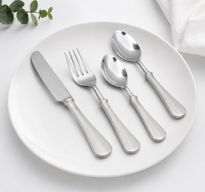 Ensemble de couverts de Table, or et acier inoxydable, vernis brillant, de luxe, moderne, qualité supérieure, 4 pièces - Product Image 1