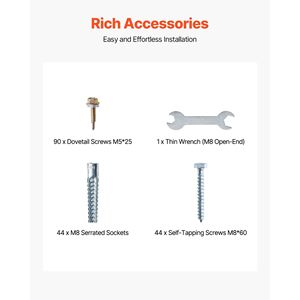 Staffe per Decking 4x4 Resistenti, 10 Pezzi, in Acciaio al Carbonio, Dimensione Interna 3.6x3.6 Pollici (91.44x91.44 mm) per Strutture in Legno e Acciaio - Product Image 5