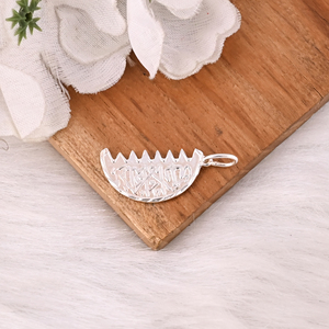 Collar con Colgante de Luna Creciente de Plata de Ley 925 Hecho a Mano, Diseño Vintage, para Compromisos - Product Image 4