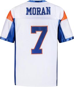 Camiseta de Fútbol Blanca con Detalles Azules y Naranjas, Número 7, Material de Malla, Diseño Duradero, Ropa Deportiva - Product Image 6