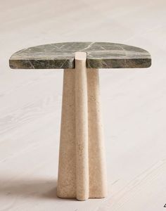 Wholesale Price Travertine <b>Side</b> <b>Table</b> With <b>Storage</b> Shelf Modern Stone Accent Furniture For Home Hotel Decor Export Use Sale Set - Product Image 5
