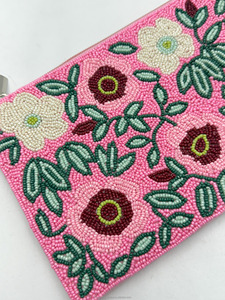 Bolso de Mano Floral, Bolso de Cuentas Multicolor, Diseño de Flores Bordadas, Bolso de Mano Personalizado para Fiesta de Noche o Boda, Elegante y Portátil para Mujer - Product Image 2