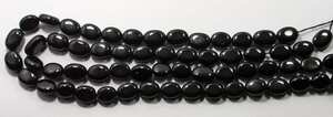 ลูกปัดสปิเนลสีดำธรรมชาติทรงรีเรียบ ลูกปัดพลอยหลวมสำหรับทำเครื่องประดับแฮนด์เมด ขายส่ง - Product Image 5