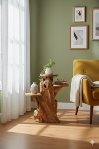 Soporte de exhibición de raíz de teca orgánica premium y duradera, hecho a mano, de madera maciza, para montaje en suelo, decoración del hogar para interiores/exteriores - Product Image 3