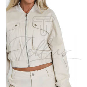 Chaquetas Cortas Modernas para Mujer al por Mayor, Chaquetas de Moda con Logotipo Personalizado, Chaquetas Cortas de Moda para Mujer - Product Image 6