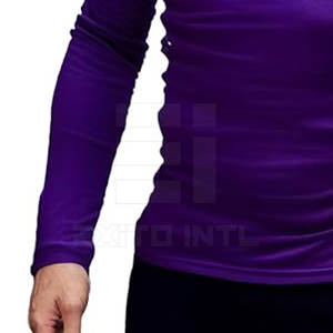 Sous-vêtement à col roulé respirant 100% coton, haut léger pour homme, t-shirt à col roulé décontracté pour tous les jours, OEM - Product Image 6