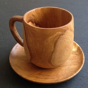 Eco Friendly Wooden Mug Handmade Solid Wood Coffee Mug Natural Finish Rustic Design Drinkware for Tea Coffee - Product Image 4