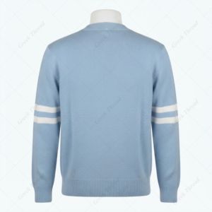 Columbia University - Cárdigan VARSITY STRIPED ARM con cuello en V, bordado de chenilla, manga larga, corte regular, invierno, HBCU - Product Image 2