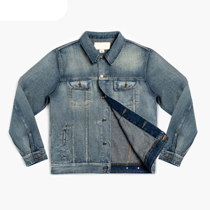 Chaqueta de Mezclilla para Hombre, Talla Grande, Personalizada, Diseño Moderno, Precio Económico, Superventas - Product Image 1