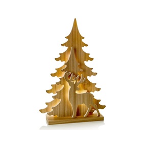 Eco Friendly Wooden Christmas <b>Tree</b> <b>Ornament</b> Sustainable Holiday Decoration For Christmas <b>Tree</b> Home Festive Events - Product Image 5