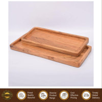 Nouvelles planches de service rectangulaires en bois d'acacia de qualité supérieure, design moderne, sûres pour les aliments, pour les barbecues, les fêtes et les buffets