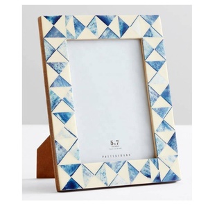 Handmade Diamond Pattern Bone Inlay Photo <b>Frame</b> Handmade Bone <b>Picture</b> <b>Frame</b> for Tabletop Living Room Table Wall Decor <b>Frame</b> - Product Image 5