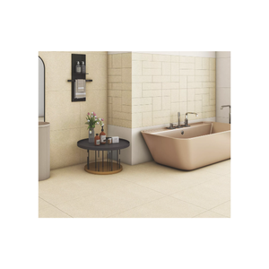 Carreaux de porcelaine vitrifiés pleine masse couleur BUTTER SCOTCH, antidérapants mats pour chambre et salon - Product Image 3