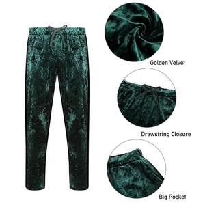 Nouveaux ensembles de survêtements unisexes en velours pour hommes, de marque, pour l'hiver, pour le sport et l'entraînement, avec logo personnalisé - Product Image 5