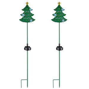 Luce solare albero di natale giardino ecologico decorazione esterna con abbagliante luci LED - Product Image 3