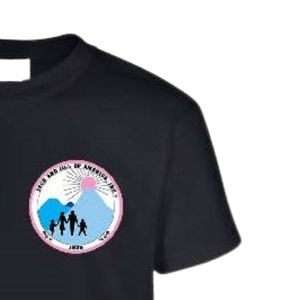 เสื้อยืดคอกลมแขนสั้นสีดำสำหรับวัยรุ่นพร้อมดีไซน์กราฟิกขนาดเล็กสำหรับใส่ไปโรงเรียนทุกวัน สวมใส่สบาย - Product Image 5
