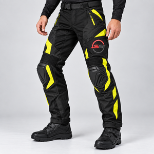 Pantalon de moto de qualité supérieure avec tissu résistant, coupe confortable, design protecteur, construction respirante pour la conduite à moto - Product Image 3