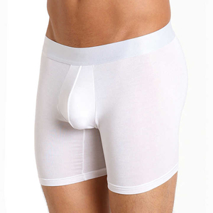 Latest Wholesale Men's Sexy Knitted Mesh Mid-Rise <b>Boxer</b> Brief Shorts Custom Logo Underwear Anti-static Spandex/Nylon Seamless - Product Image 2