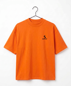 Camiseta Naranja para Hombre con Logo Personalizado en Hombros Caídos |   Camisetas Extra Grandes de Verano SUBHAY de Primera Calidad, 100% Algodón, 240 GSM - Product Image 1