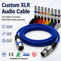 Cable de Micrófono XLR con Blindaje OFC de 3 Pines Macho a Hembra, Personalizado en Color, de 1m, 2m, 3m, 5m, 10m, para Mezclador y Amplificador